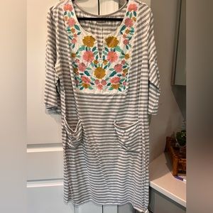 eShakti Knit Embroidered Dress 3X